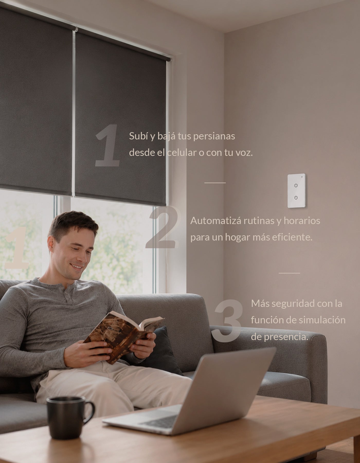 Control de Persianas Inteligente Wifi + Bluetooth